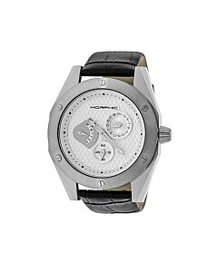 Men's M46 Series Leather Silver Dial Watch