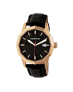 Men's M56 Series Leather Black Dial Watch