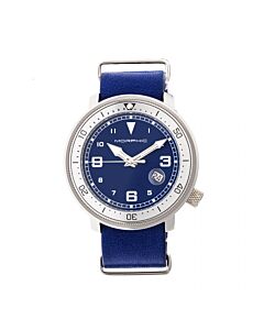 Men's M58 Series Nato Leather Blue Dial Watch