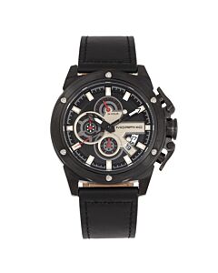 Men's M81 Series Chronograph Genuine Leather Black Dial Watch