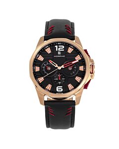 Men's M82 Series Chronograph Leather Black Dial Watch