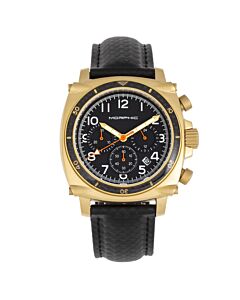 Men's M83 Series Chronograph Genuine Leather Black Dial Watch