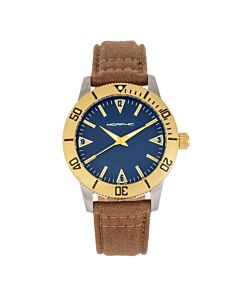 Men's M85 Series Leather Blue Dial Watch