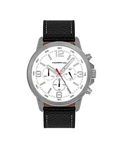 Men's M86 Series Chronograph Genuine Leather White Dial Watch