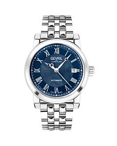 Men's Madison Stainless Steel Blue Dial Watch