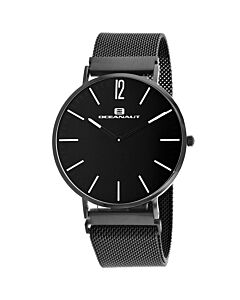 Men's Magnete Stainless Steel Black Dial Watch