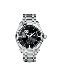 Men's Manero Stainless Steel Black Dial Watch