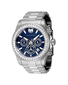 Men's Manta Chronograph Stainless Steel Blue Dial Watch
