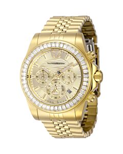 Men's Manta Chronograph Stainless Steel Gold-tone Dial Watch