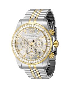 Men's Manta Chronograph Stainless Steel Silver-tone Dial Watch