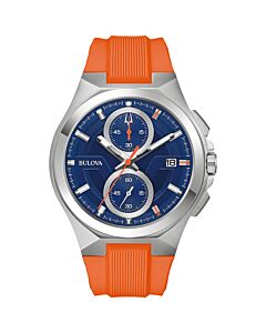 Men's Maquina Silicone Blue Dial Watch