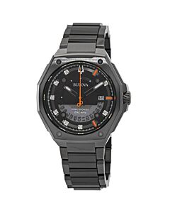 Men's Marc Anthony Stainless Steel Black Dial Watch