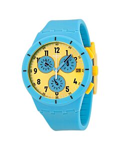 Men's Maresoli Chronograph Rubber Yellow Dial Watch