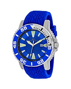 Men's Marletta Silicone Blue Dial Watch