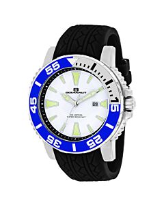 Men's Marletta Silicone White Dial Watch