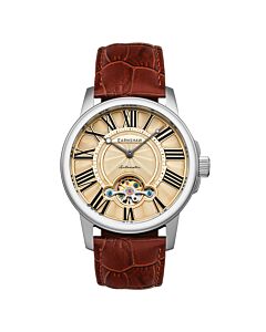 Men's Marylebone Leather Beige Dial Watch