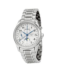 Men's Master Collection Complete Calendar Chronograph Stainless Steel Silver Dial