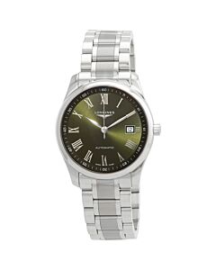 Men's Master Stainless Steel Green Dial Watch