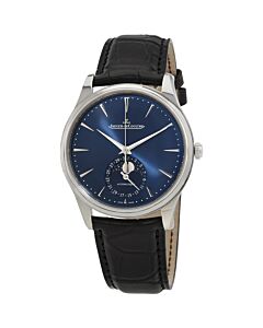 Men's Master Ultra Thin Leather Blue Dial Watch
