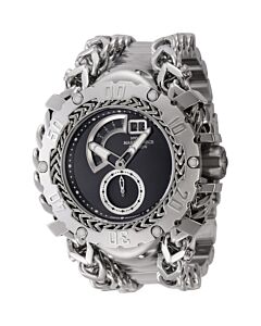 Men's Masterpiece Stainless Steel Black Dial Watch