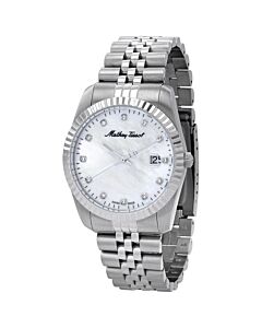 Men's Mathey II Stainless Steel Mother of Pearl Dial Watch