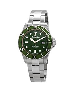 Men's Rolly Vintage Stainless Steel Green Dial