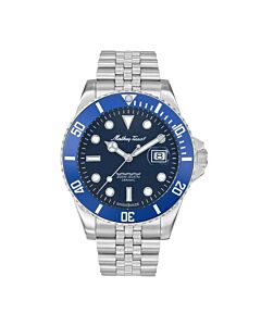 Men's Mathy Ceramic Stainless Steel Blue Dial Watch