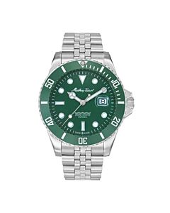 Men's Mathy Ceramic Stainless Steel Green Dial Watch