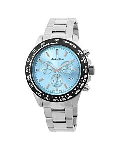 Men's Mathy Chrono Chronograph Stainless Steel Blue Dial Watch
