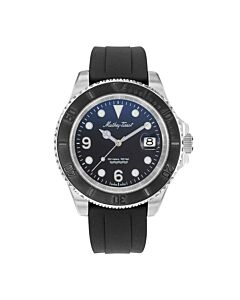 Men's Mathy Design Silicone Blue Dial Watch