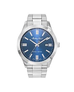 Men's Mathy I Jumbo Stainless Steel Blue Dial Watch