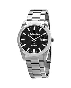 Men's Mathy I Stainless Steel Black Dial Watch