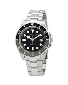 Men's Mathy Jumbo Stainless Steel Black Dial Watch