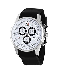 Men's Mauler Chronograph Silicone White Dial Watch
