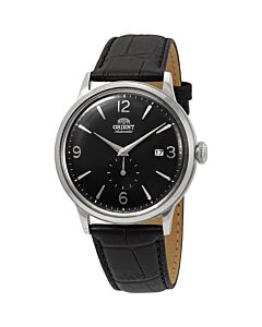 Men's Mechanical Classic Leather Black Dial