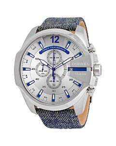 Men's Mega Chief Chronograph Blue Silver Dial Watch
