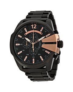 Mens-Mega-Chief-Chronograph-Stainless-Steel-Black-Dial