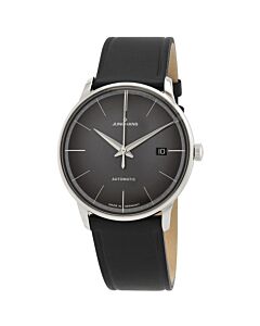 Men's Meister Automatic Leather Black Dial Watch