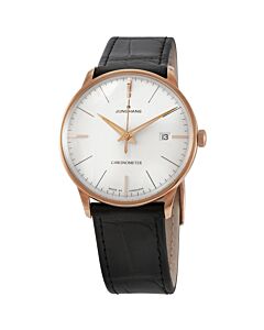 Men's Meister Classic (Horse-Skin) Leather Silver Dial Watch