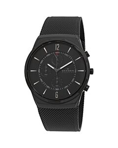 Men's Melbye Chronograph Stainless Steel Mesh Midnight Dial Watch