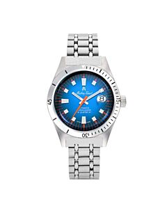 Men's Mergulhador Stainless Steel Blue Dial Watch
