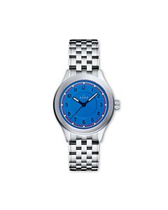 Men's Meridian Manual Wind Stainless Steel Blue Dial Watch