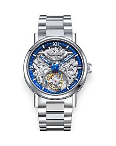 Men's Metropolis Stainless Steel Blue Dial Watch