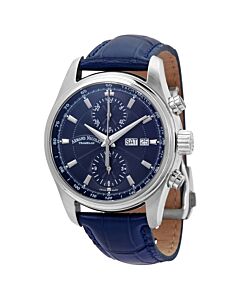Men's MH2 Chronograph Leather Dark Blue Dial Watch