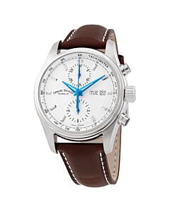Men's MH2 Chronograph Leather Silver Dial Watch
