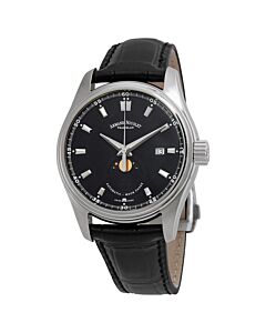Men's MH2 Leather Black Guilloche Dial Watch