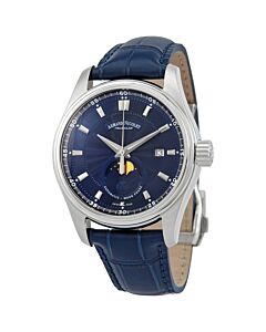 Men's MH2 Leather Blue Guilloche Dial Watch