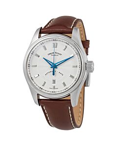 Men's MH2 Leather Silver Dial Watch