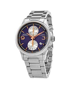 Men's MHA Chronograph Stainless Steel Blue Dial Watch