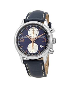 MHA-Leather-Blue-Dial-Watch
